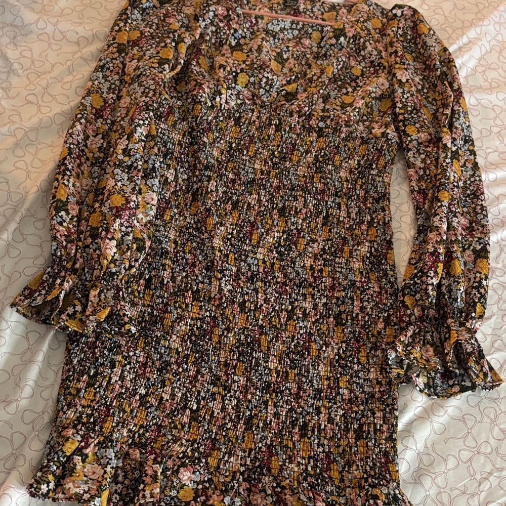 Floral Long Sleeve Dress